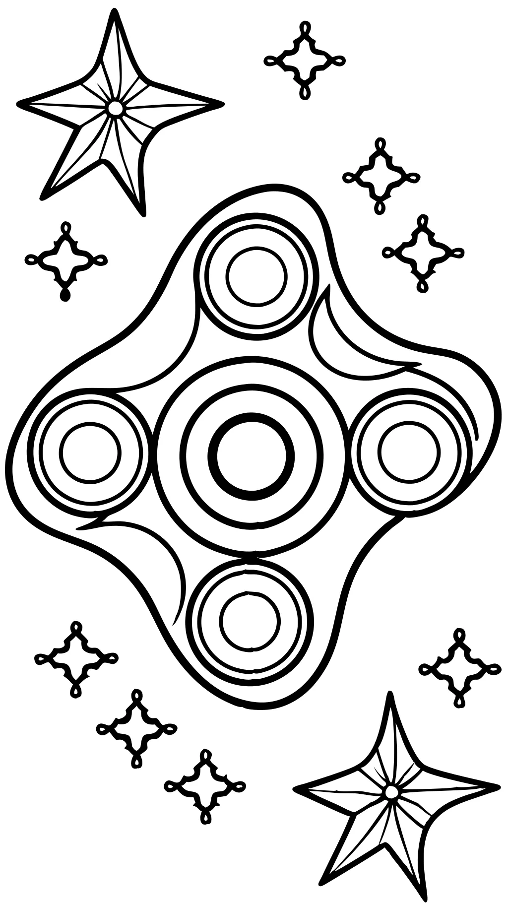 coloring pages of fidget spinners